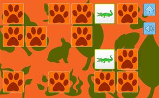 kids Memory Games-Wild Animals Affiche