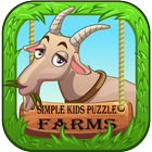Simple Kids Puzzle - Farms icône