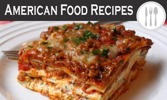 American Food Recipes Affiche