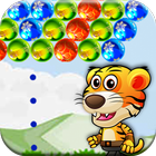 Tiger Jungle Pop Bubble Shooter Free icône