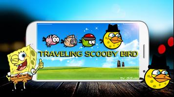 Traveling Spongy- Bird الملصق