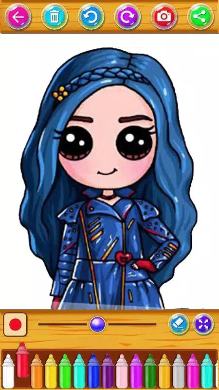 descendants coloring pages evie