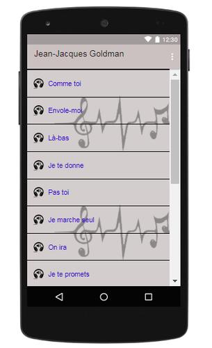 Jean-Jacques Goldman songs of Comme toi APK for Android Download