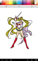 Sailor Moon Coloring captura de pantalla 3