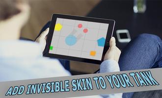 Invisible skin for Diep.io Affiche