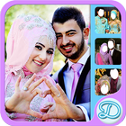 Edit Hijab Wedding Couple icône
