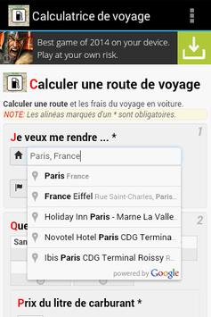 Calculer Carburant Pour Trajet Apk App Free Download For