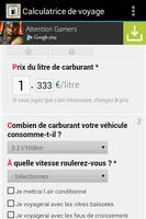 Calculer Carburant pour Trajet ảnh chụp màn hình 1
