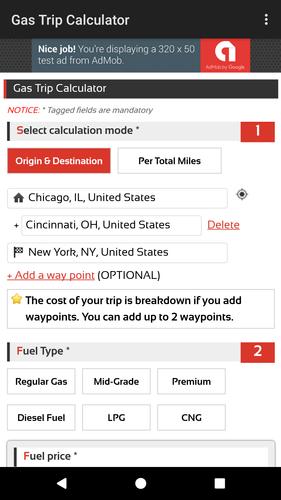 Gas Trip Calculator APK for Android Download
