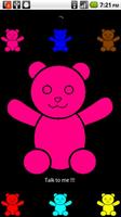 Talk to Teddy bear Plakat