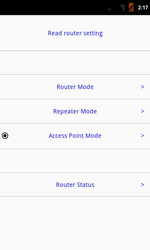 Setting router