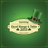 Learn Excel Ranges & Tables Affiche