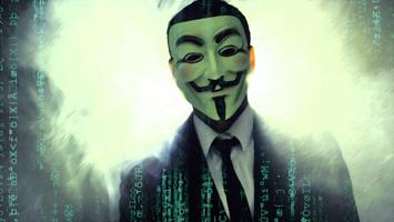 Hacker Anonymous Mask Editor Affiche