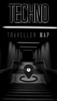 Techno Traveller Map Affiche