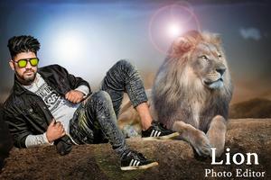 Lion Photo Editor پوسٹر