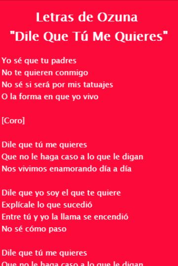 Ozuna Dile Que Tú Me Quieres For Android Apk Download