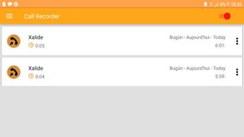 Call Recorder capture d'écran 2