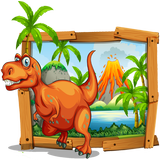 Dino Jungle Run Jurassic Zeichen