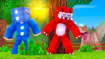 Dino Skins for MCPE ( Minecraft PE ) постер