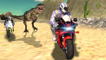 Dino World Bike Race Game - Jurassic Adventure capture d'écran 1