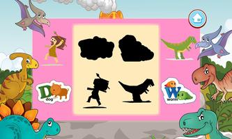 Dinosaur ABC Kid Shadow Puzzle capture d'écran 2
