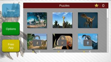 Puzzles de dinosaures Affiche