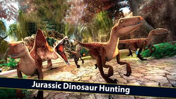 Jurassic  T-Rex Dinosaur Hunter Survival Sim 3D Affiche