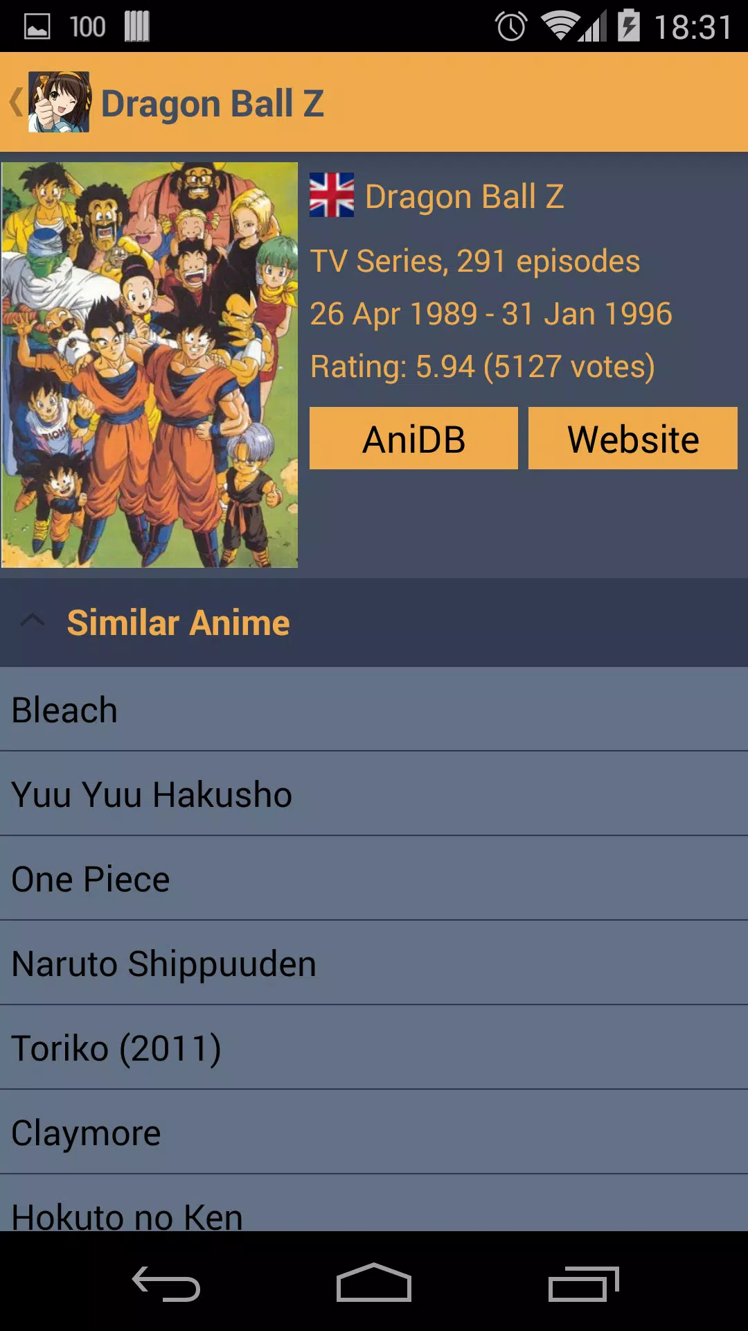 Dragon Ball Z - Anime - AniDB