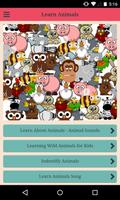 Learn Animals for Kids پوسٹر