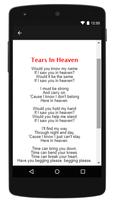 Eric Clapton - Tears In Heaven || Musics Lyrics स्क्रीनशॉट 1
