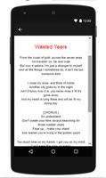 Iron Maiden || Wasted Years - New Music Lyric capture d'écran 1
