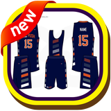 Basketball Jersey Team Design Ideas icône
