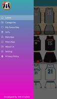 Basketball Jersey Team Design Ideas Affiche