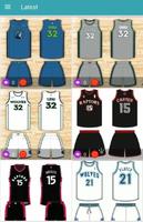 बास्केटबाल जर्सी टीम डिजाइन विचारों स्क्रीनशॉट 1