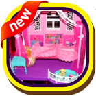 Baby Girl Doll House Design icône