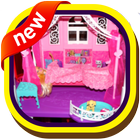 Baby Girl Doll House Design ไอคอน