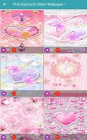 Pink Diamond Glitter Wallpaper capture d'écran 1