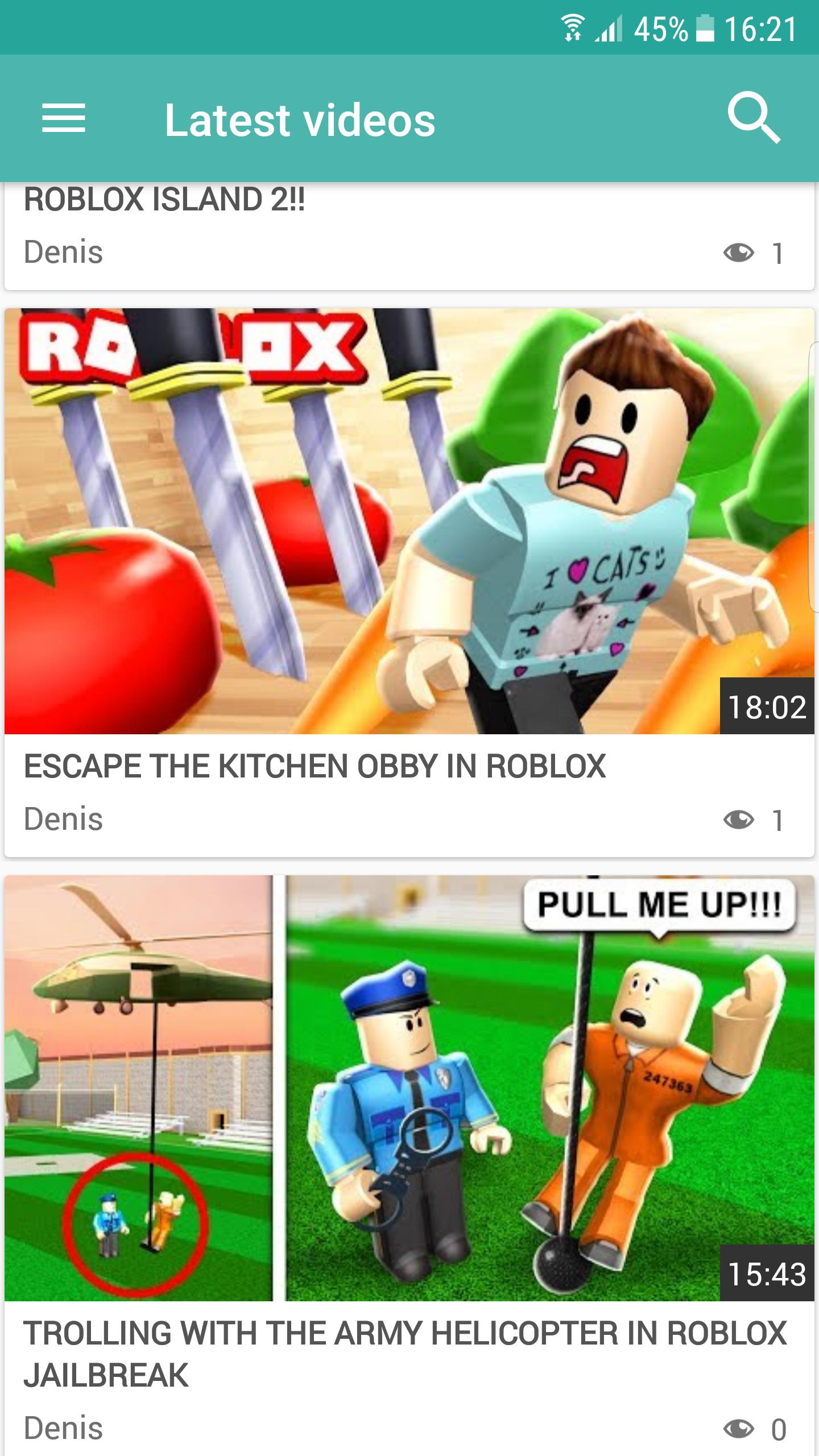 Denis Video For Android Apk Download - roblox videos obbys with denis