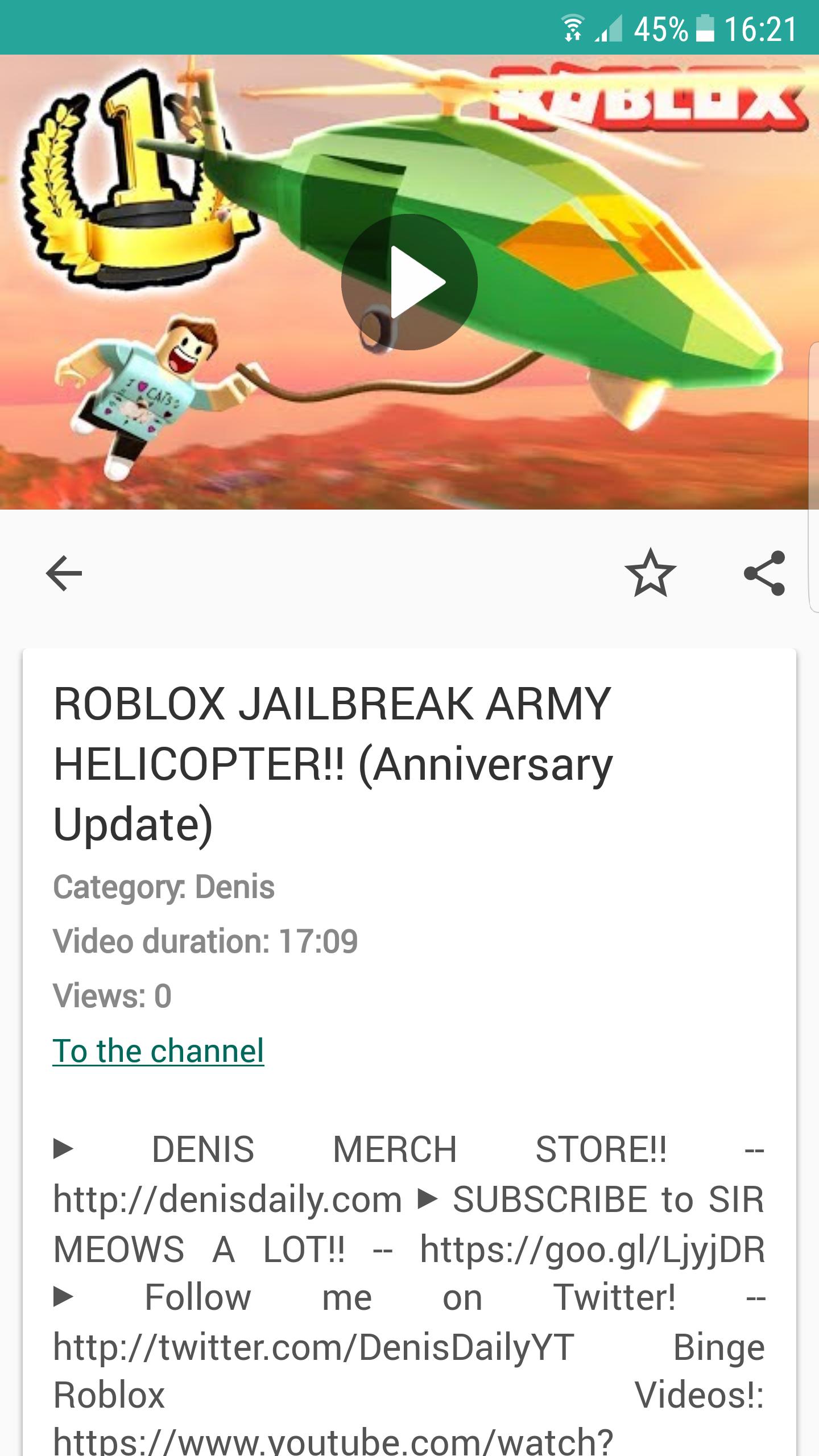 Denis Video For Android Apk Download - roblox denis jailbreak video