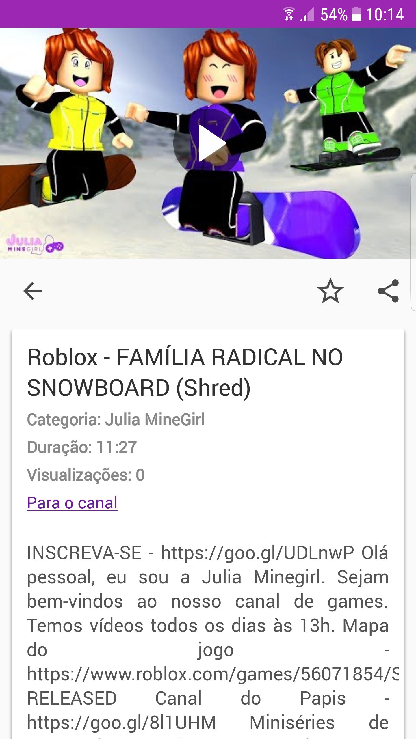 Julia Minegirl Video For Android Apk Download - videos da julia minegirl roblox em familia