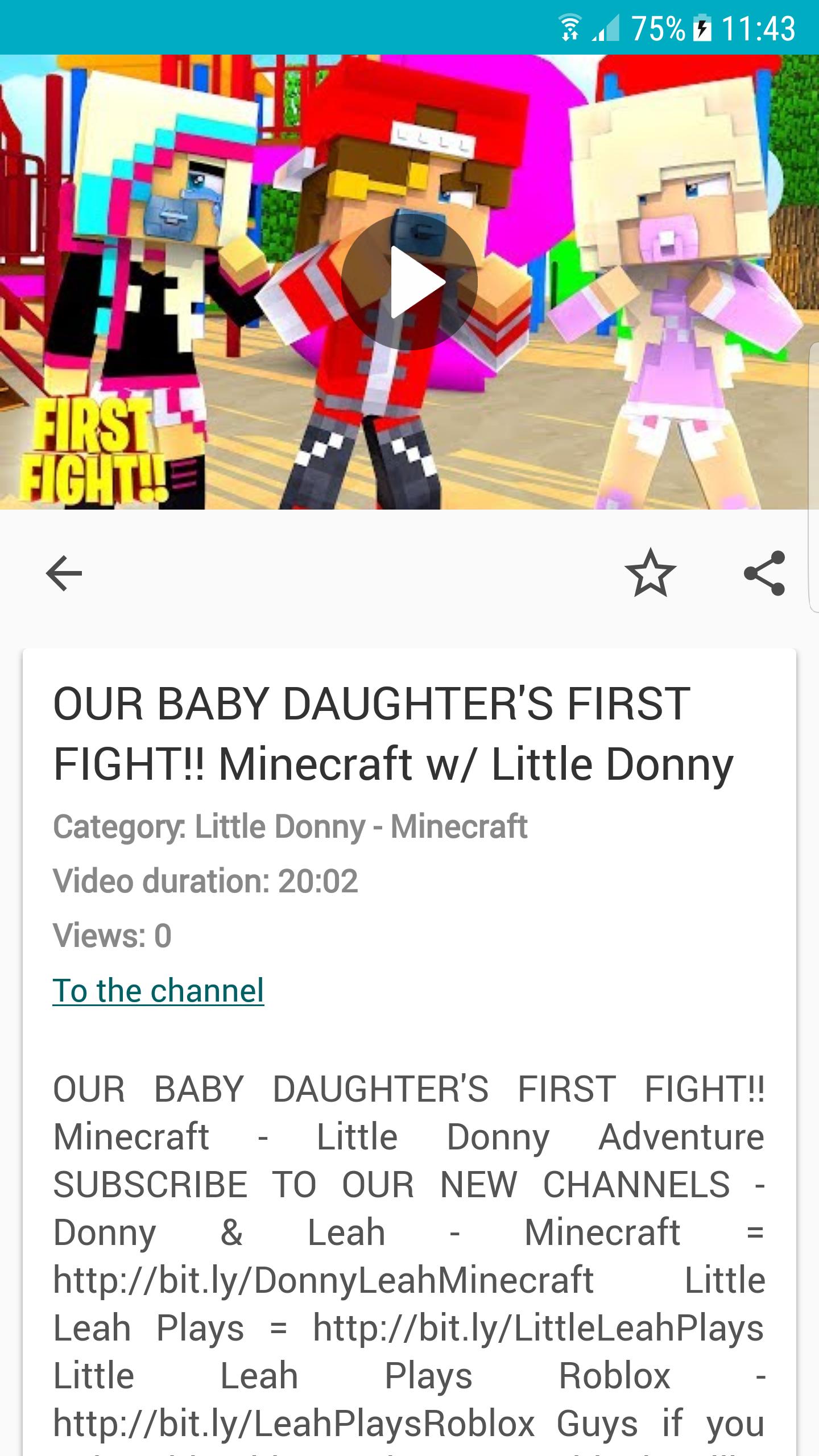 Little Donny Minecraft For Android Apk Download - baby leah plays roblox youtube