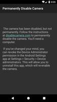 Permanently Disable Camera screenshot 2