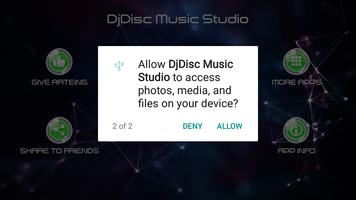 DjDisc Music Studio Plakat