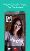 Video Call : Girlfriend Fake Time Simulator Affiche