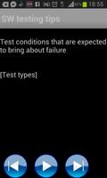 SW testing tips تصوير الشاشة 2