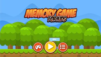 Memory Game - Brain Storming Game for Kids Affiche