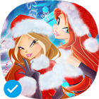 Winx Christmas Club Wallpaper HD simgesi