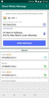 Chat Without Contact Save : WhatsDirect Screenshot 2