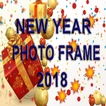 New Year 2018 Photo Frame with custom Text & Emoji