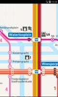 Amsterdam metro lijnen Nederland पोस्टर